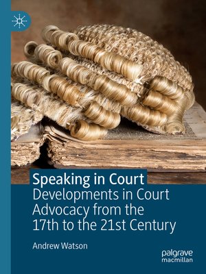 cover image of Speaking in Court